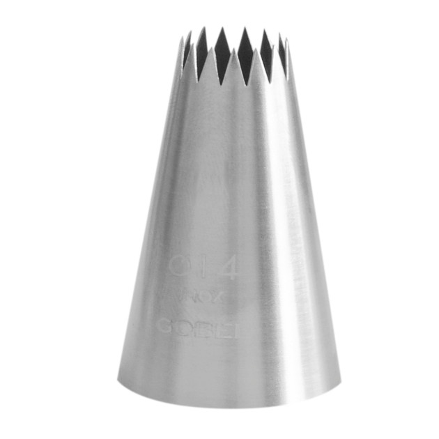 Douille Cannelée Petit Four en Inox Ø 14 mm 15 Dents Gobel