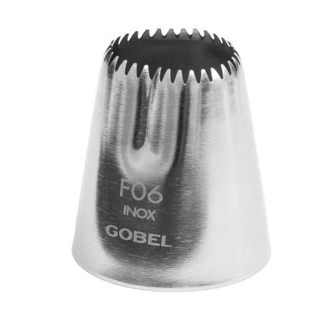 Douille Pâtissière Cannelée Cœur en Inox Ø 24 mm Gobel