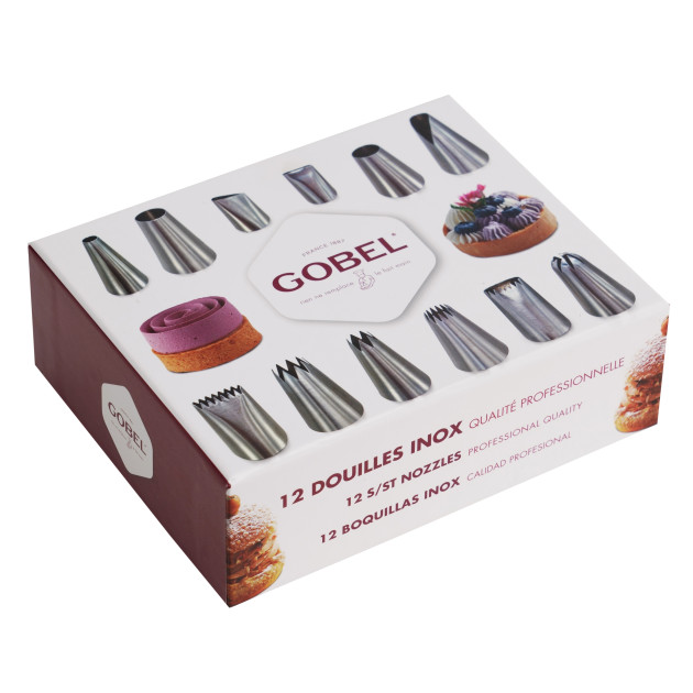 Coffret Douilles Pâtissières en Inox (x12) Gobel