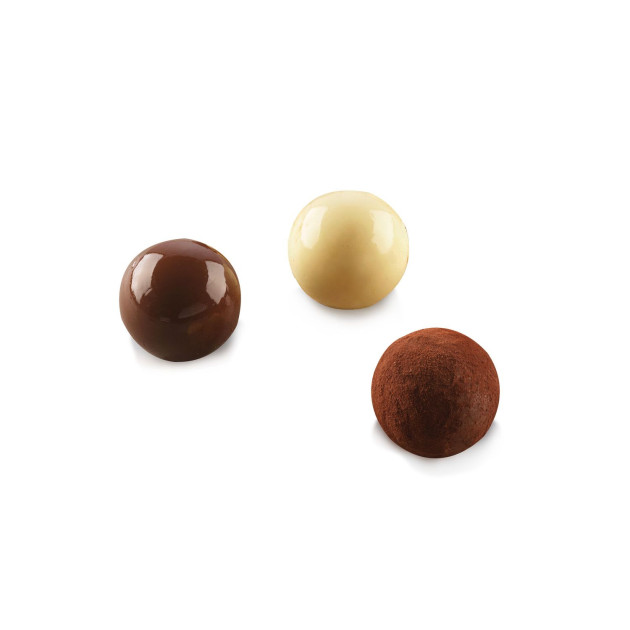 Moule Silicone Chocolat Truffe Ø 2,5 x H 2,2 cm (x15) Easy Choc Silikomart