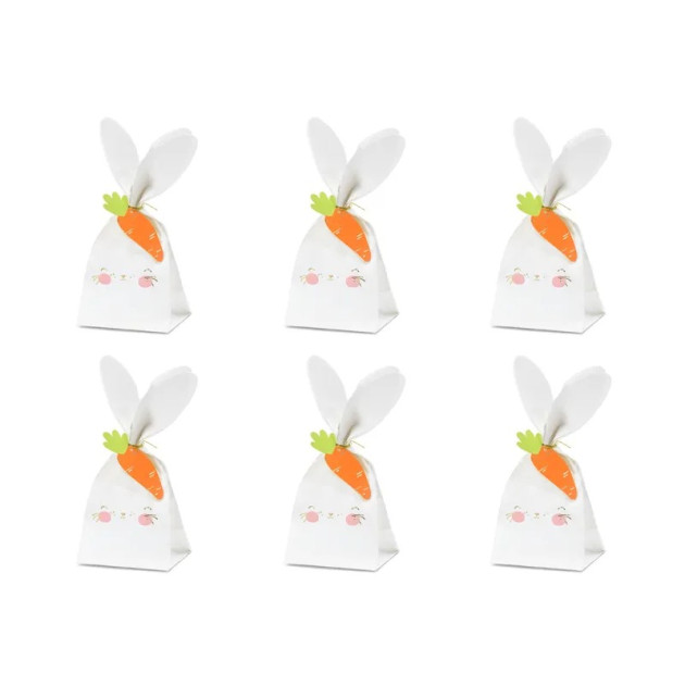 Sachets à Bonbons Lapin de Pâques (x6) PartyDéco