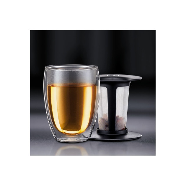 Tasse à thé avec infuseur et Couvercle, Grande Tasse à thé pour thé en Vrac  ou Sachet de thé, Tasse à Infuser en Verre[S609] - Cdiscount Maison