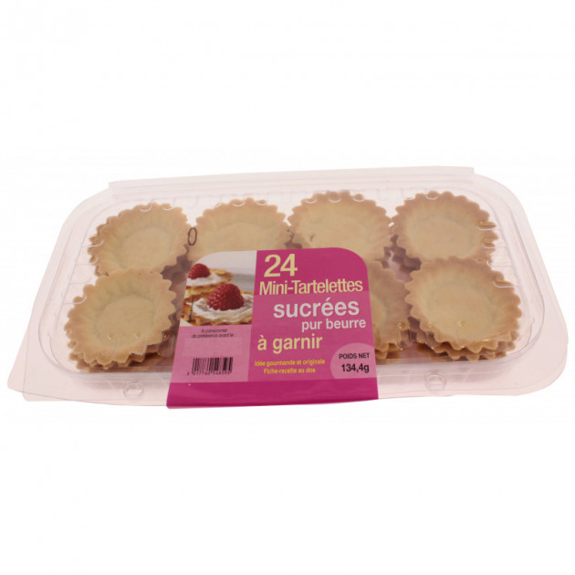 Mini-tartelettes sucrées à garnir (x24) - Prêt à garnir, fonds de tarte