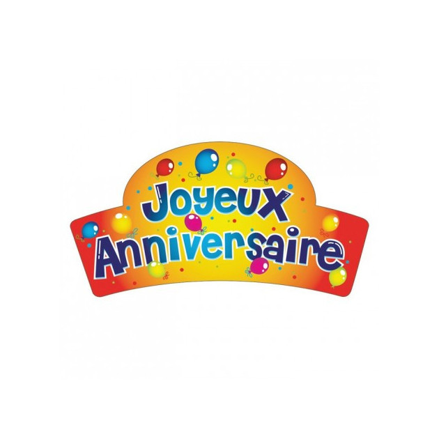 Banderoles Azyme Joyeux Anniversaire ballons (x24) Matfer - Cuisine  Addict,vente achat acheter