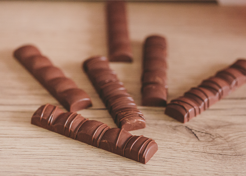 Barres chocolatées maison