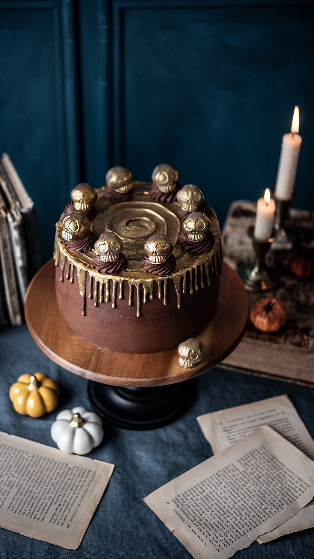 Recette dessert d'Halloween : layer cake chocolat framboise