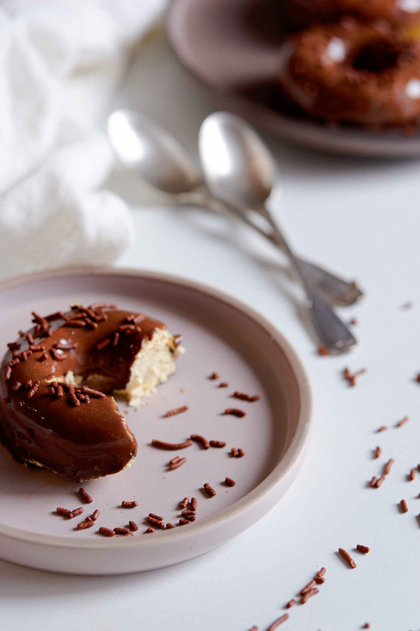 Trompe-l'œil donuts - entremets vanille chocolat