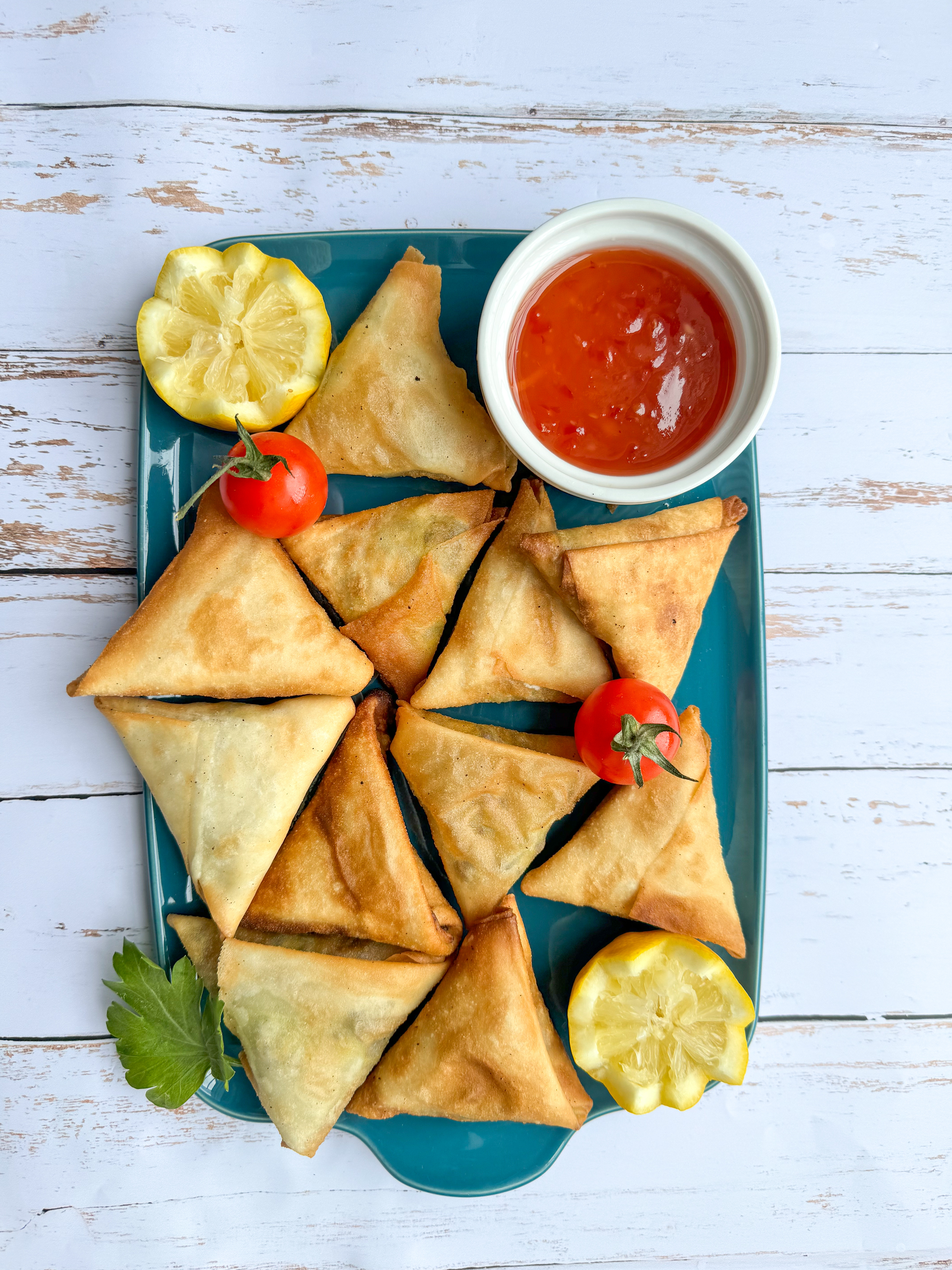 Recette de samoussas au bœuf, curry et légumes